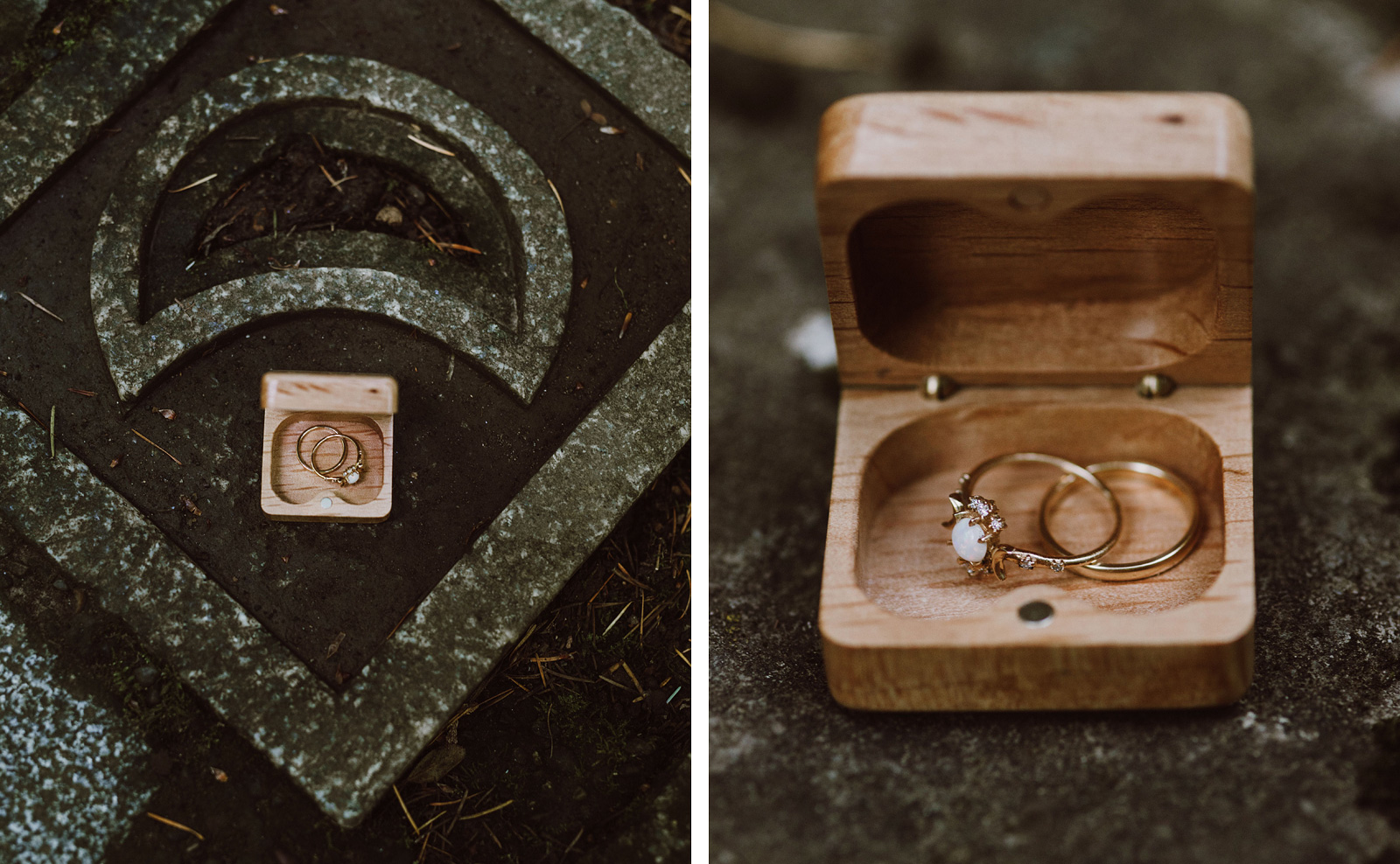 Engagement rings for a Portland Japanese Garden Proposal