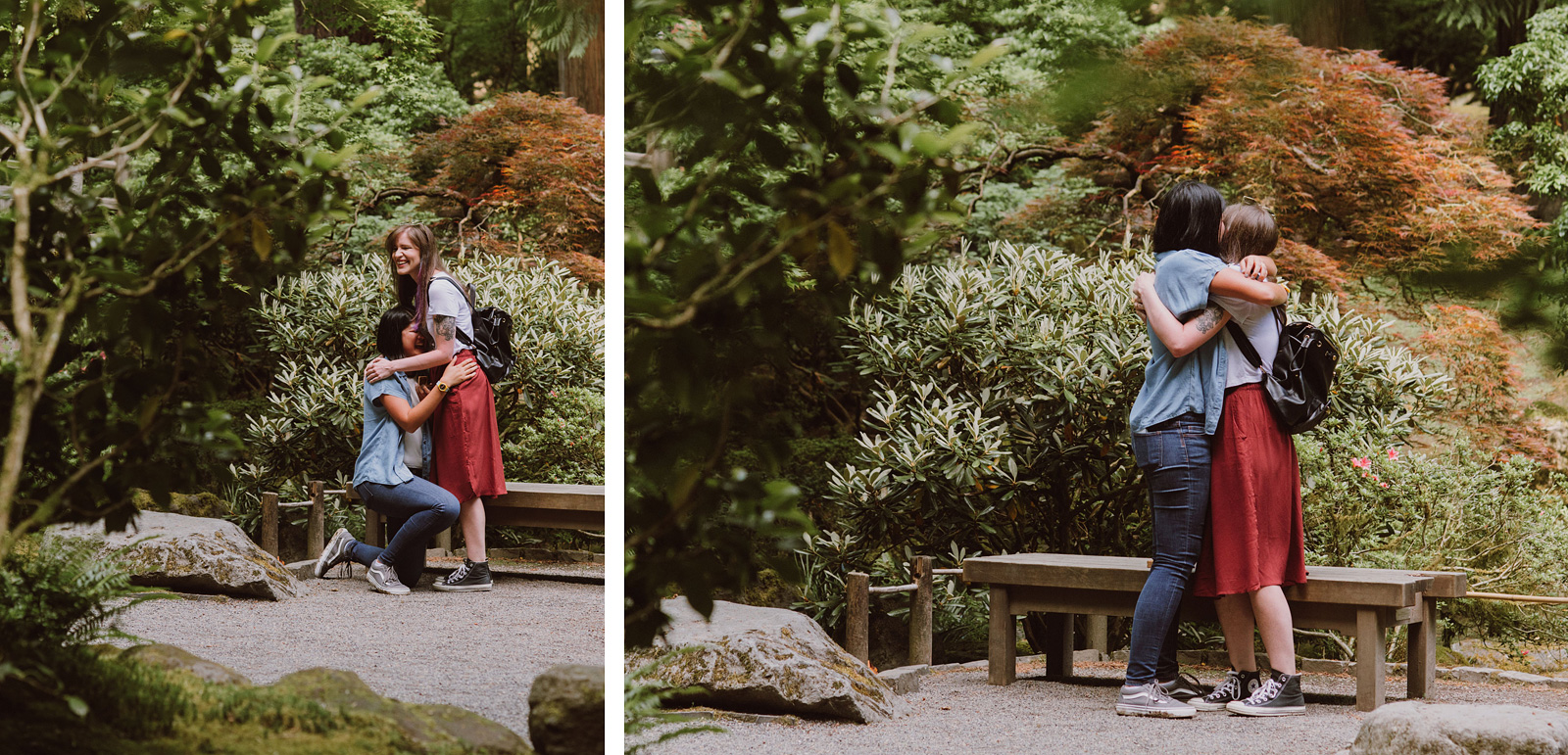 Katy said yes! Portland Japanese Garden Proposal