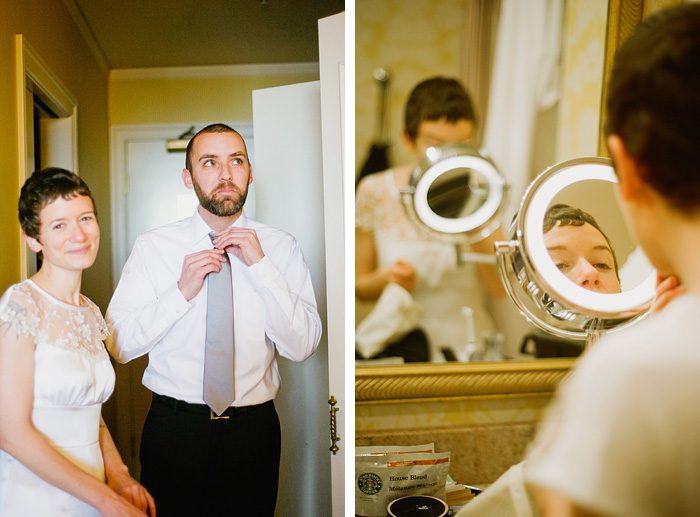 Multnomah County Wedding Photographer - Hotel Monaco Portland: Bride and Groom