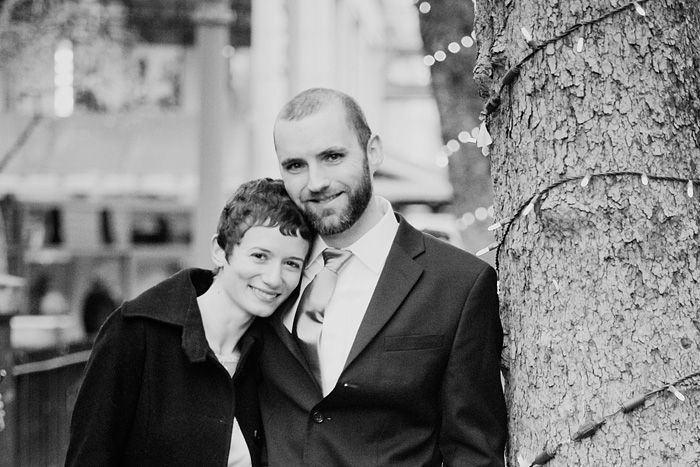 Downtown Portland Wedding: Bride and Groom