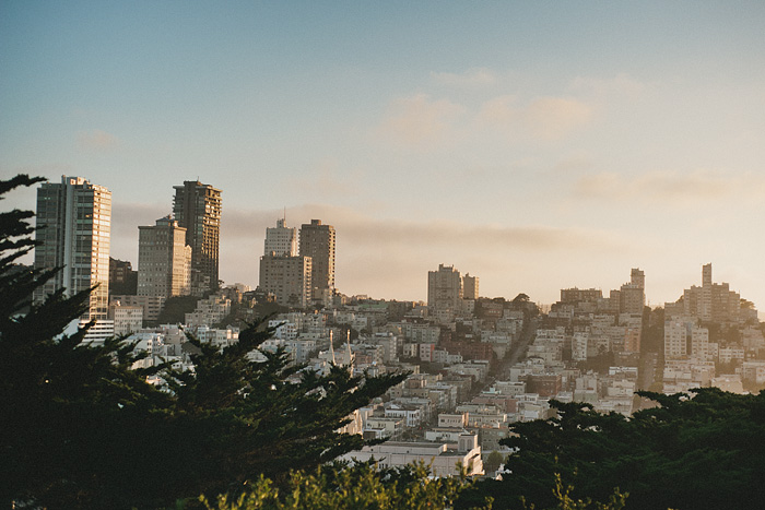 Portland Lifestyle Photographer - Sunset over San Francisco, CA - view from Coit Tower