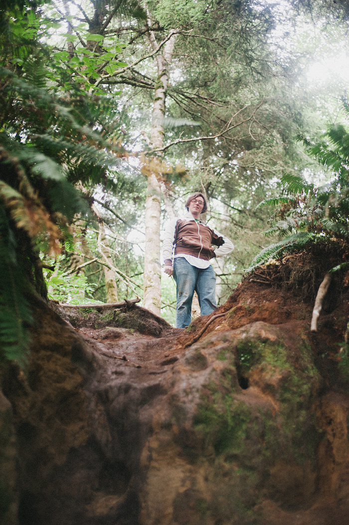 Ben at the top of a hill in Patrick's Point, CA