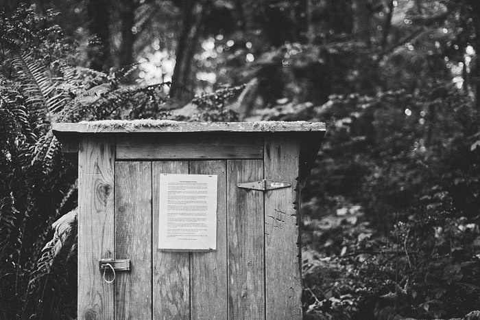 Portland Lifestyle Photographer - Bear claw scratches on food storage cabinet - Patrick's Point, CA