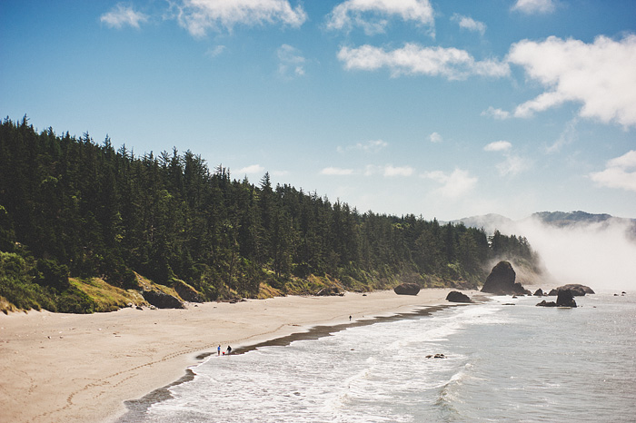 Portland Lifestyle Photographer - View of the beach from Battle Rock, OR