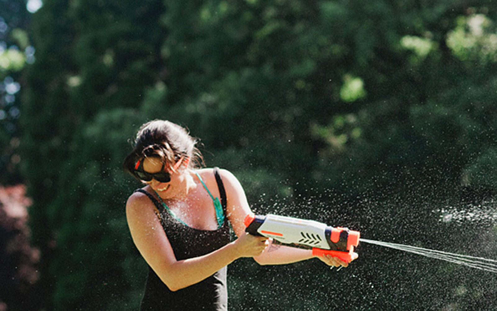 water gun girl