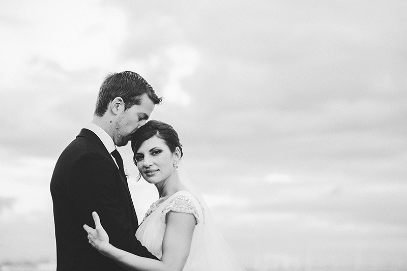 St Petersburg Wedding Photographer - Portrait of Bride and Groom at the Marina
