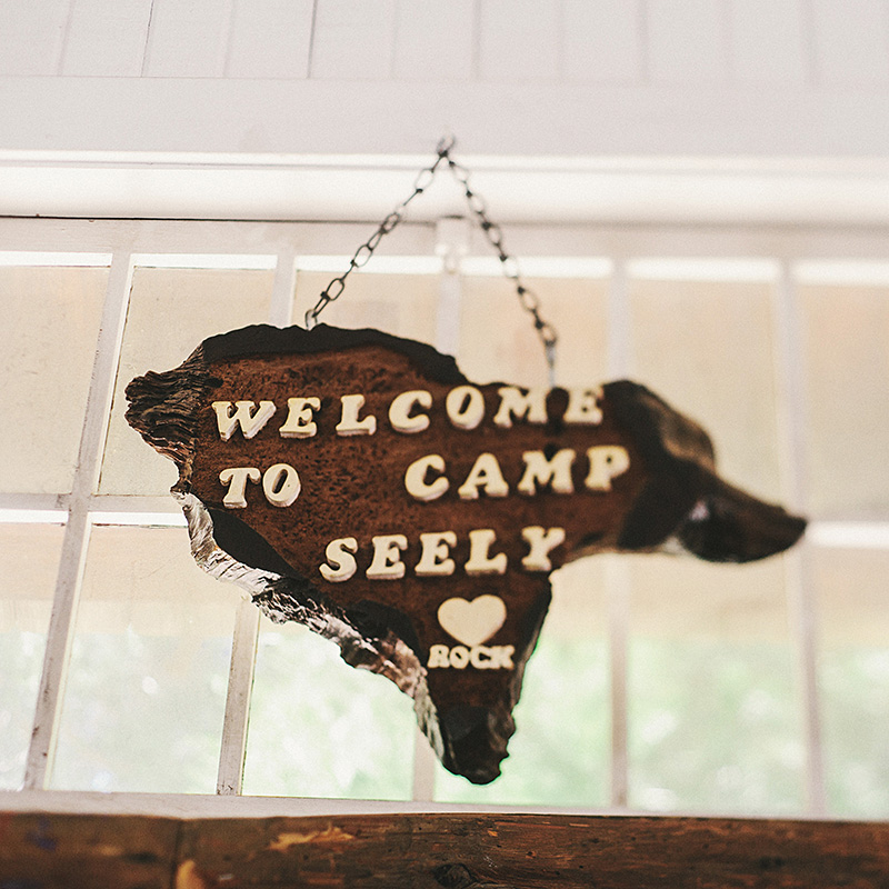 Love Rock sign | Kate & Will's Camp Seely Wedding | Kim Smith-Miller