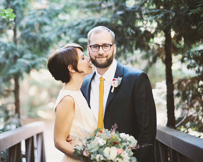 Portrait of Bride and Groom | Kate & Will's Camp Seely Wedding | Kim Smith-Miller