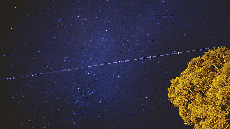 Star trails above the campground | Kate & Will's Camp Seely Wedding | Kim Smith-Miller