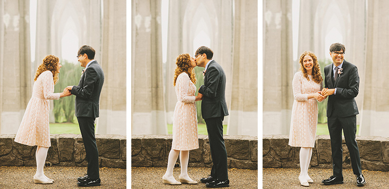 Eleanor and Max's Cathedral Park Elopement in Portland, OR