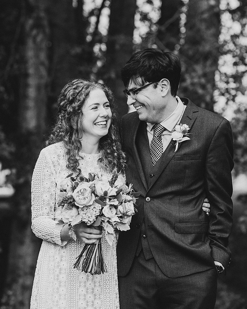 Eleanor and Max's Cathedral Park Elopement in Portland, OR