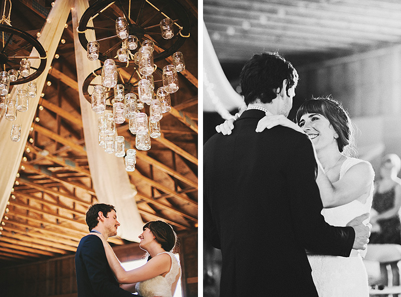 First Dance in the barn - Historic Kirchem Farm Wedding Photographer - Oregon City