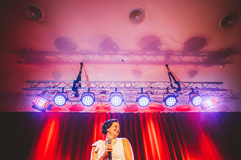 Karaoke at Katie and Marshall's Secret Society Wedding