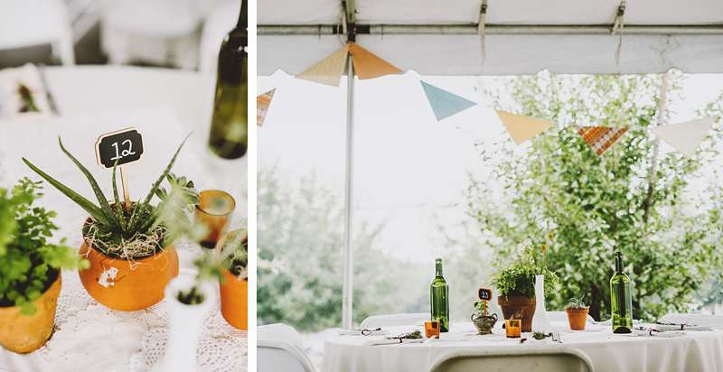 Table Settings at a Pendarvis Farm Wedding