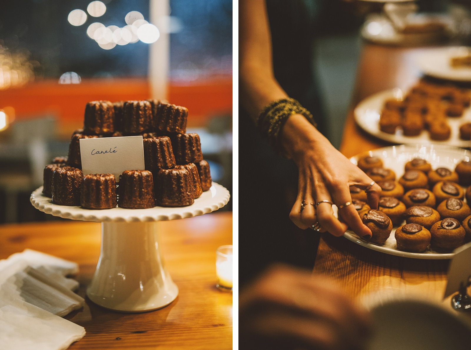 Pip's Original doughnuts at a Clay Pigeon Winery wedding reception