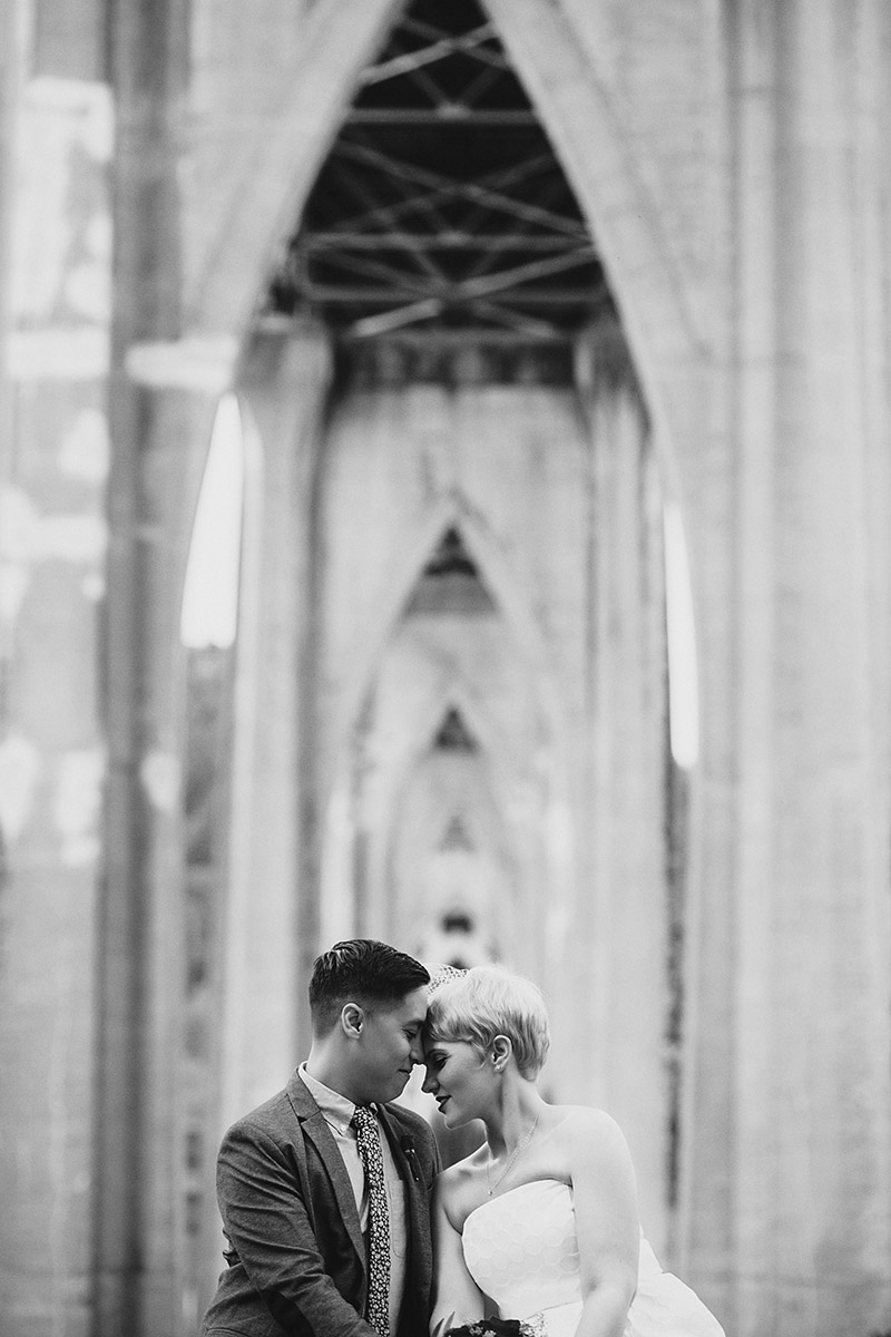 Cathedral Park Elopement - Best Portland Wedding Photography