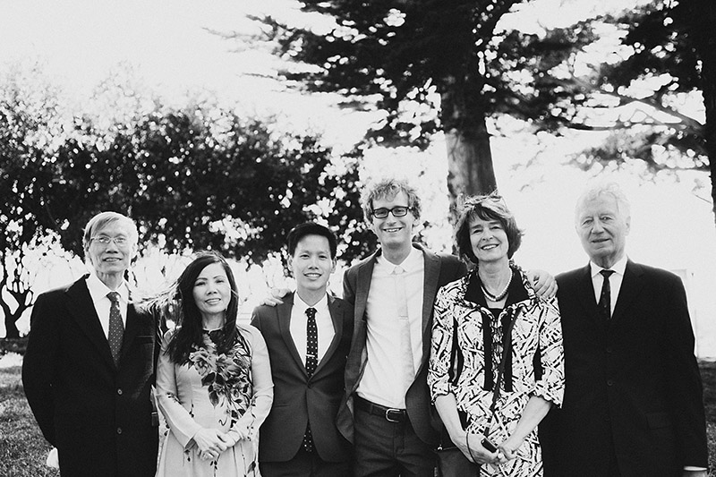 Foreign Cinema Wedding - Family Portraits in Alamo Square Park