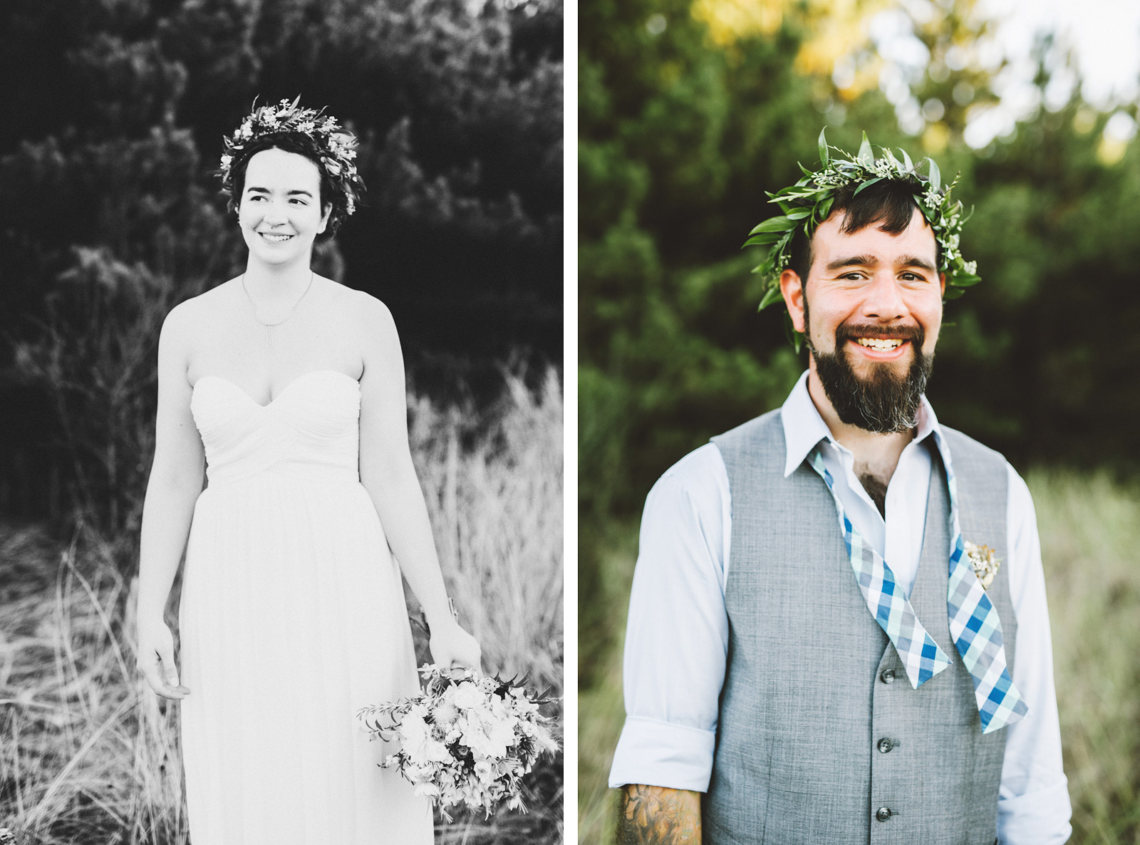 Portraits of the Bride and Groom | SouWester Lodge Wedding