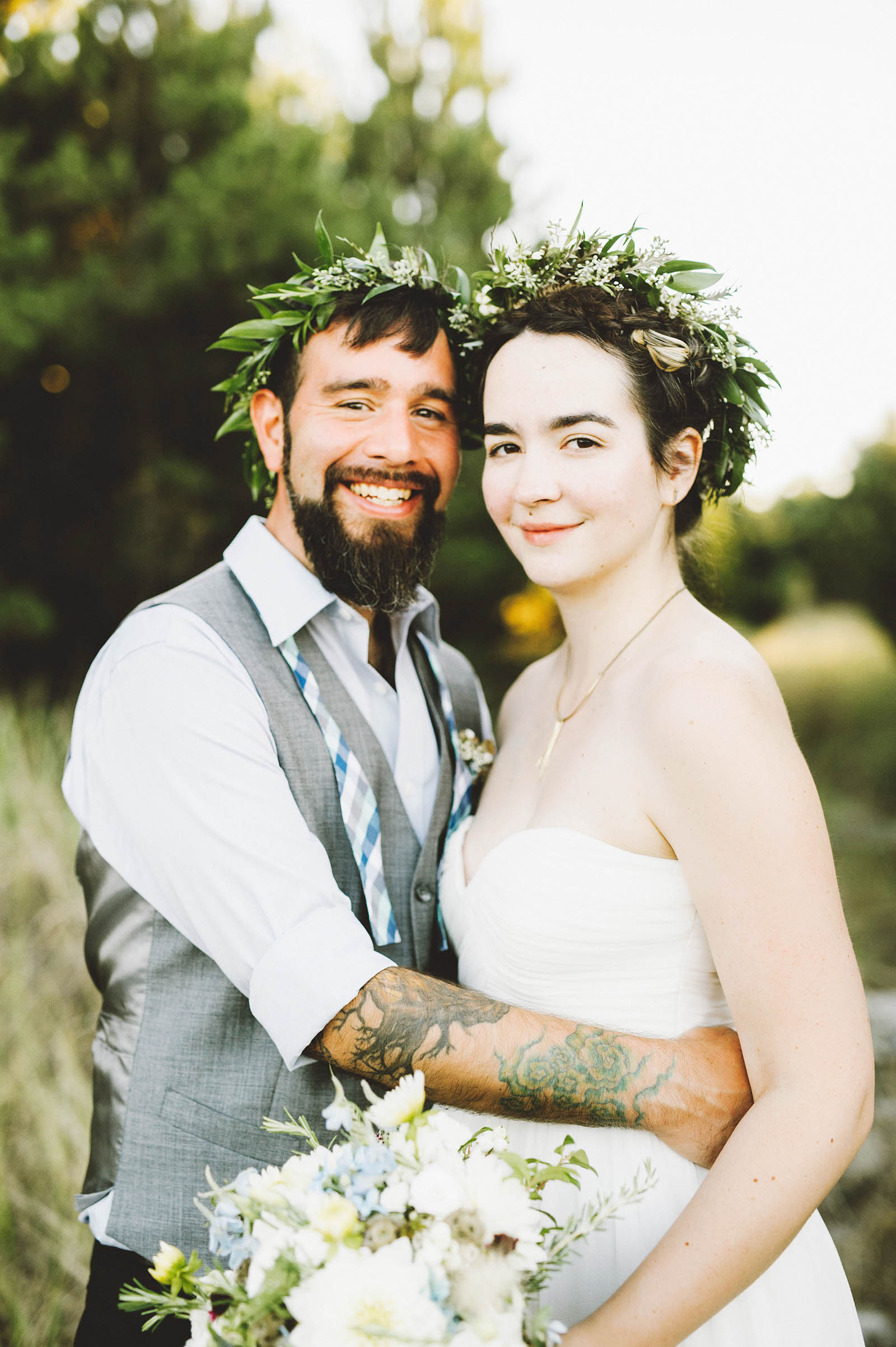 Portraits on the beach | SouWester Lodge Wedding
