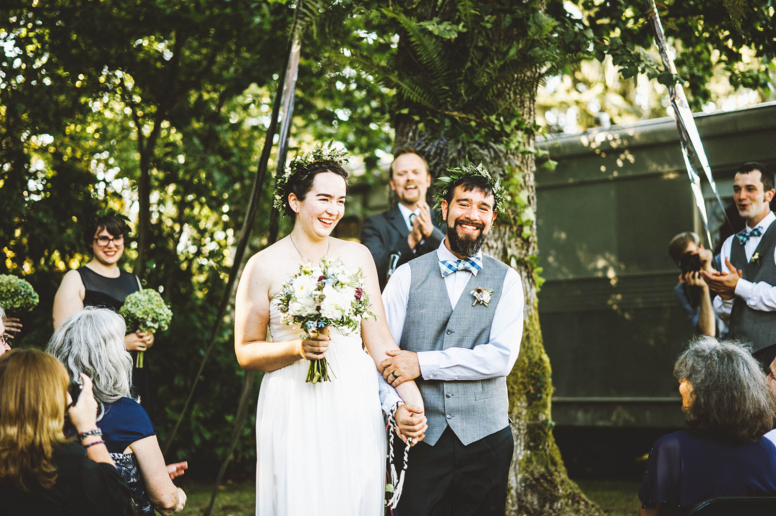 Ceremony grand exit | SouWester Lodge Wedding