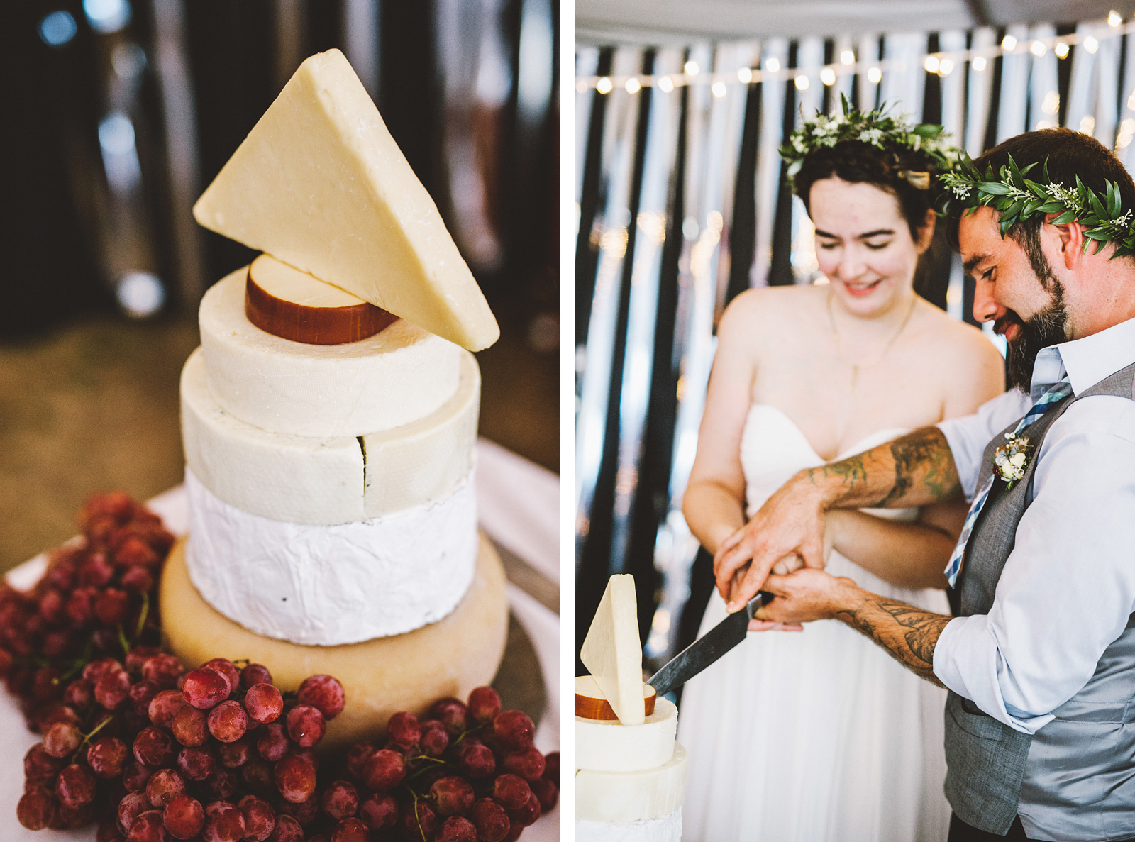 Wedding cheese cake tower | SouWester Lodge Wedding