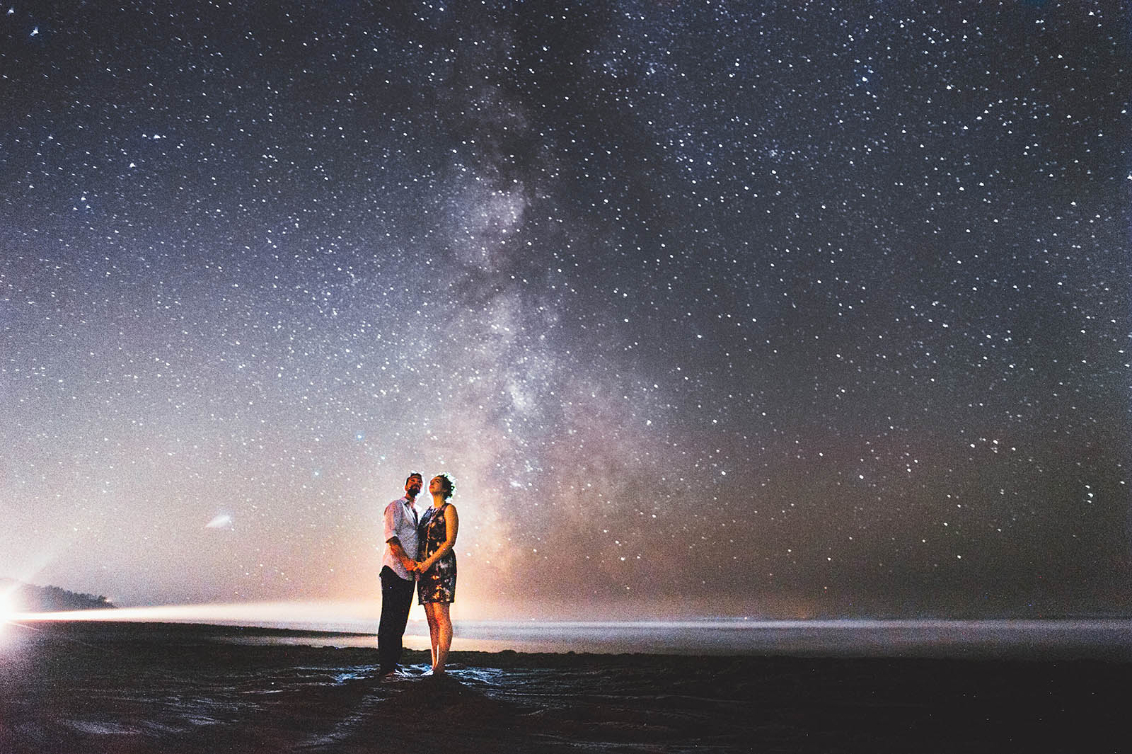 Starry sky portraits with the Milky Way | SouWester Lodge Wedding