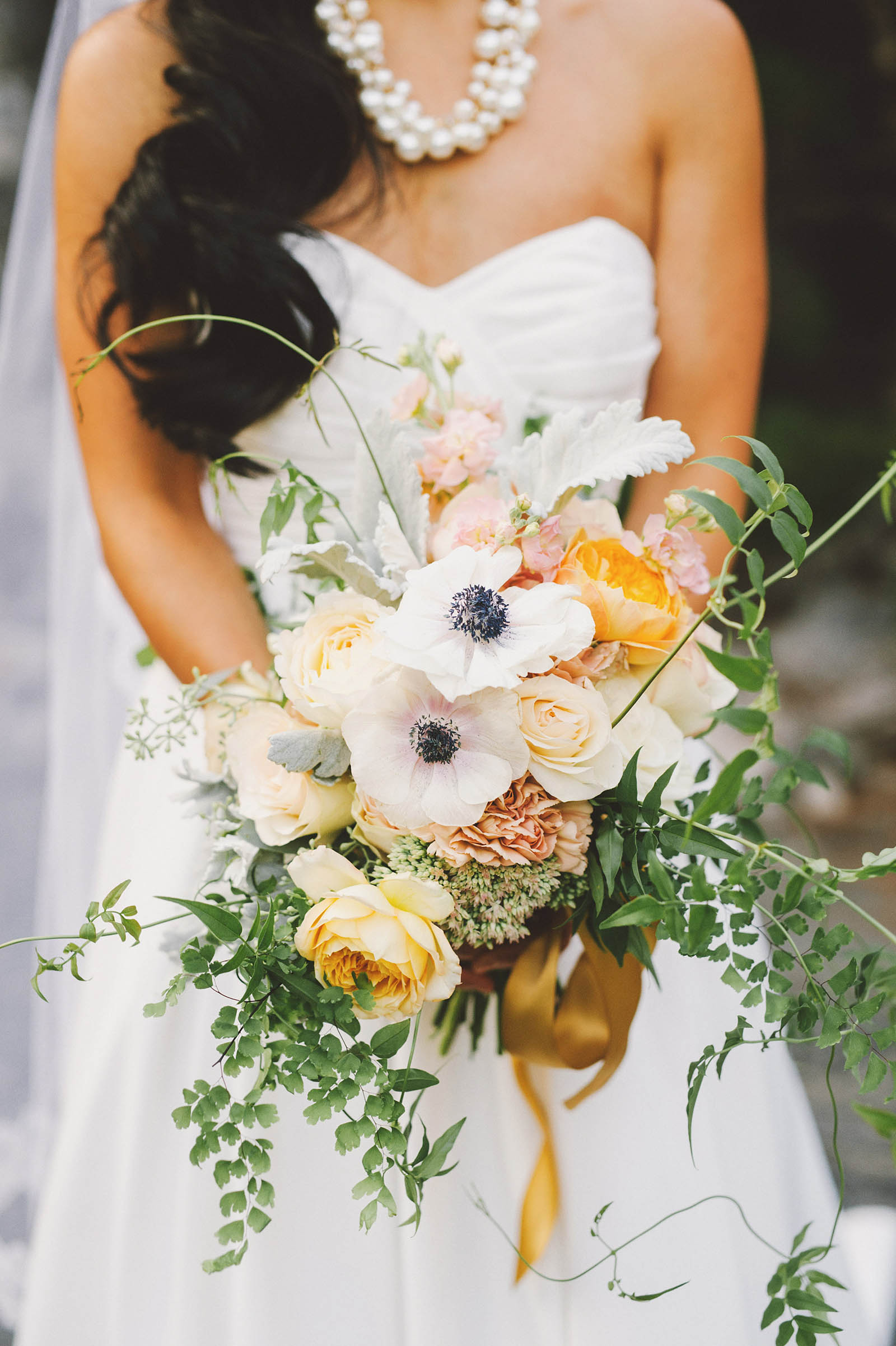 Bridal bouquet by Form and Flora | Lan Su Chinese Garden Wedding