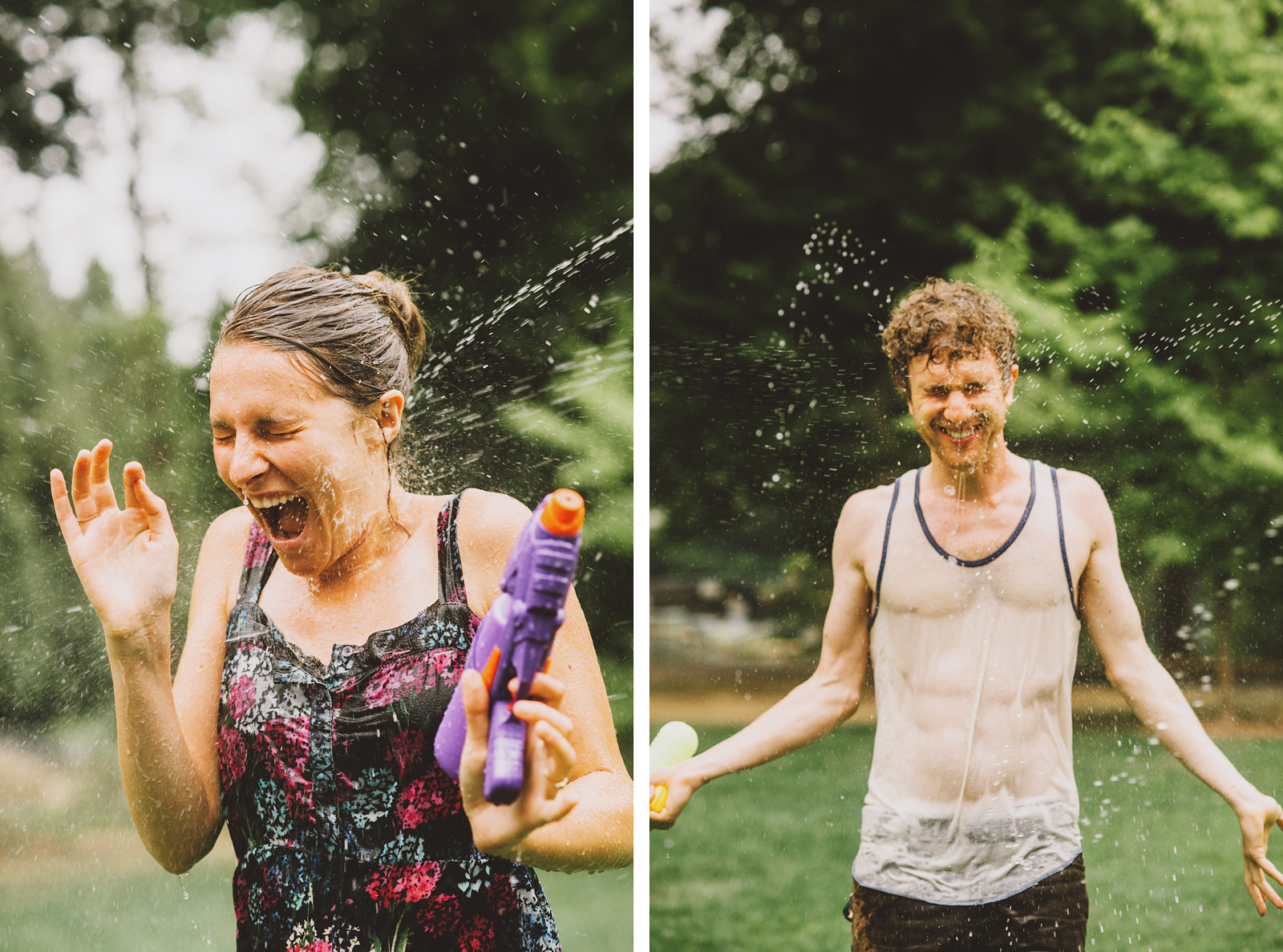 Portland Water Gun Fight in Laurelhurst Park