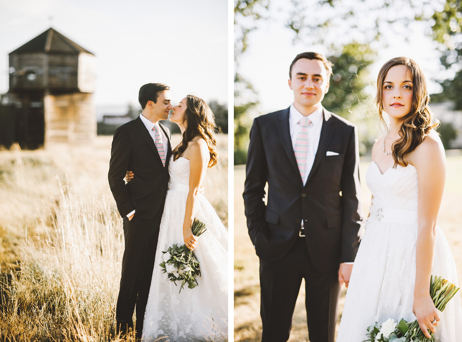 Portraits near the Marshall House | Fort Vancouver Wedding in Washington
