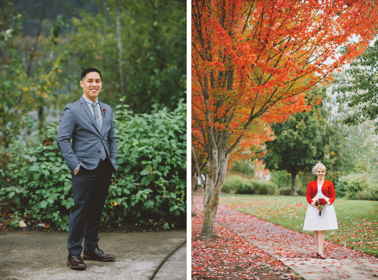Wedding ortraits in Cathedral Park | Portland Oregon Elopement