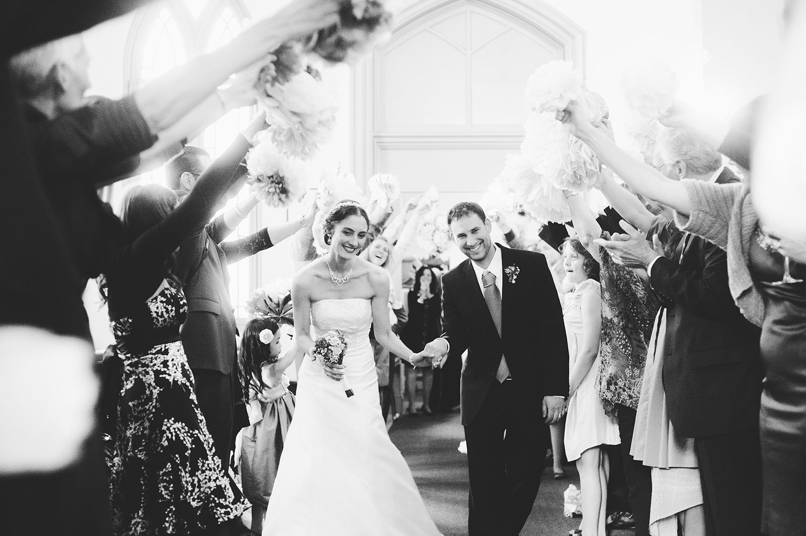 Grand Exit | Old Church Wedding Photos