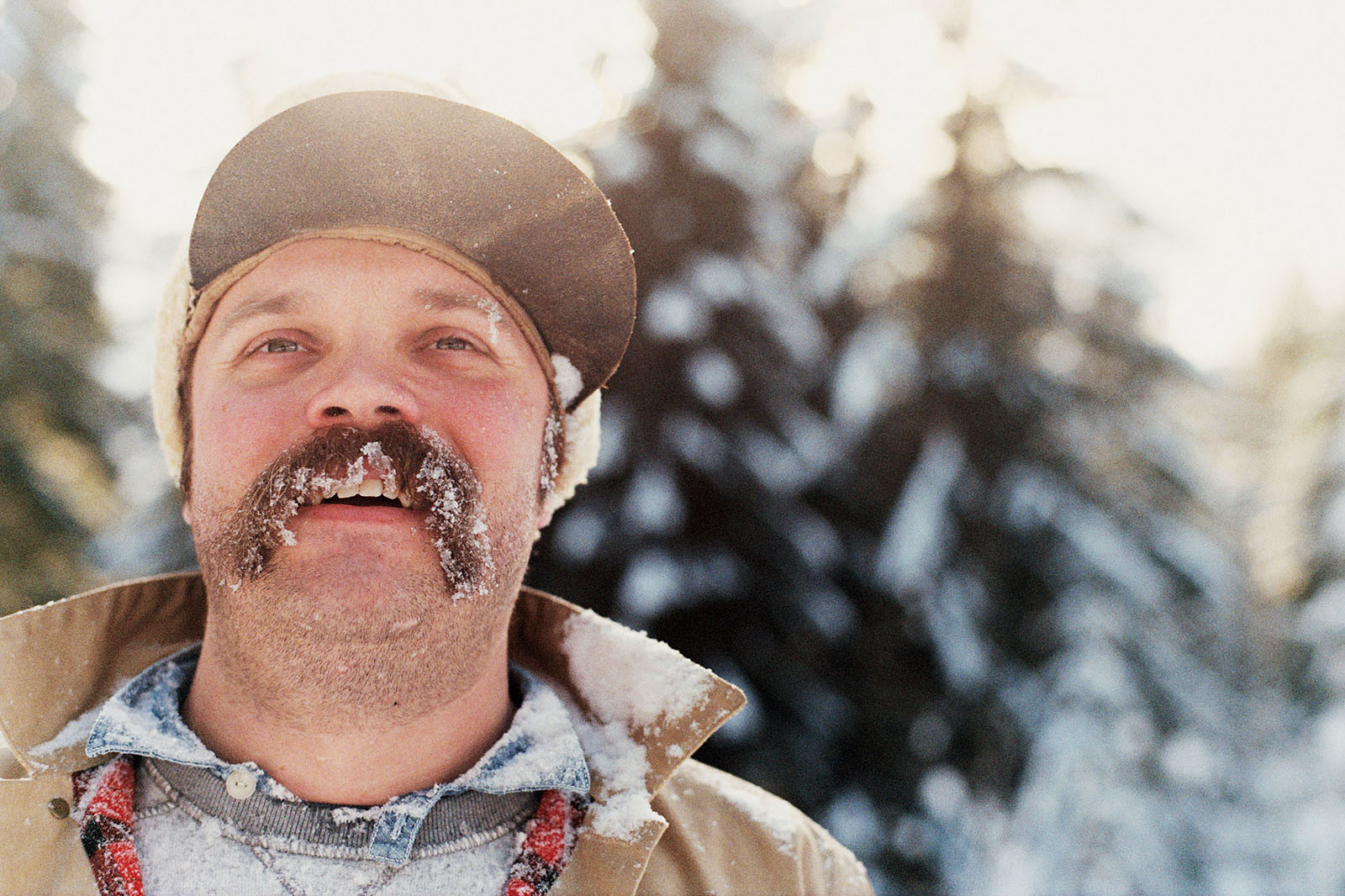 Miles after getting hit with snow in Trout Lake, WA | Contax Aria