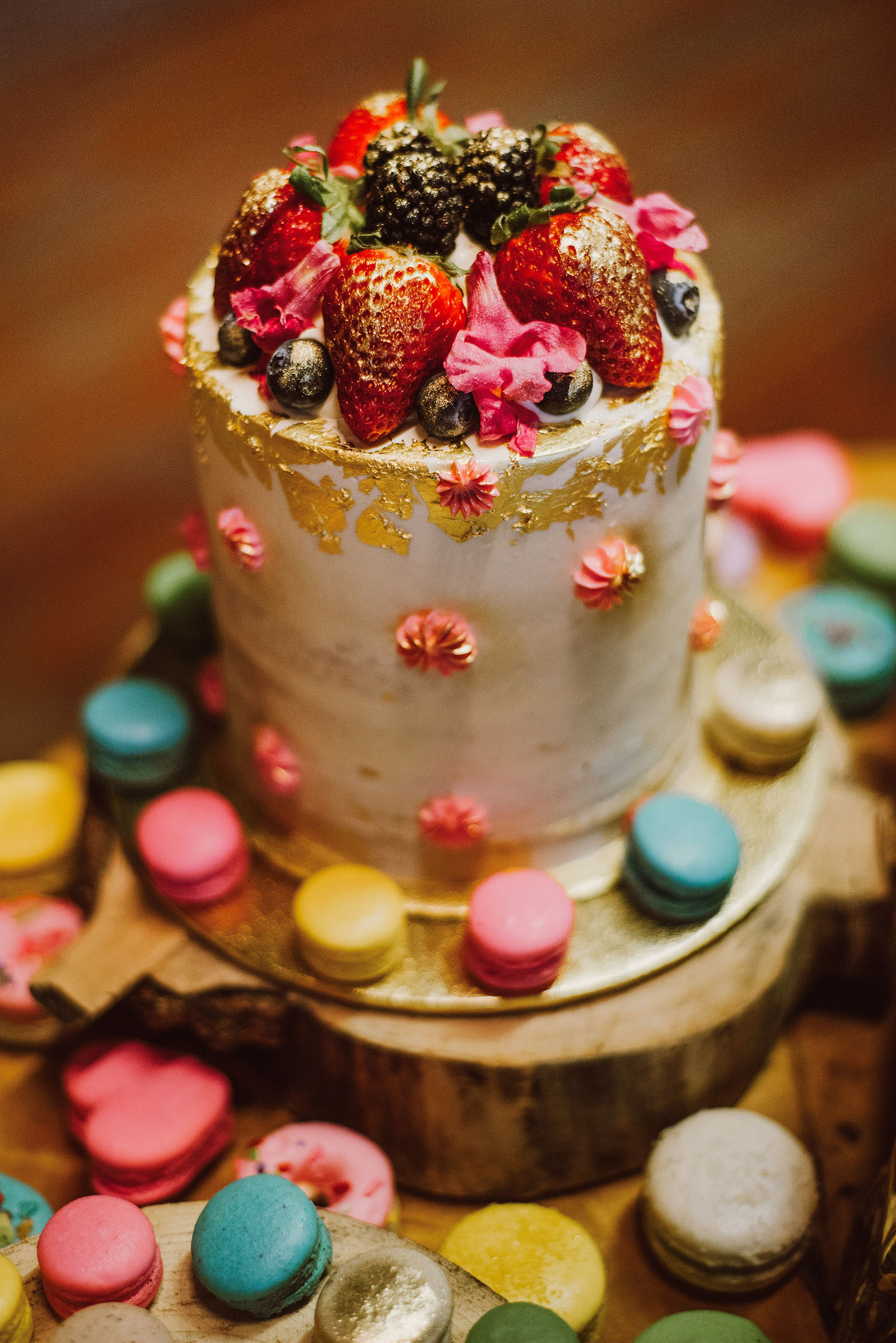 Whimsical wedding cake by Tier PDX | Olympic National Park Wedding