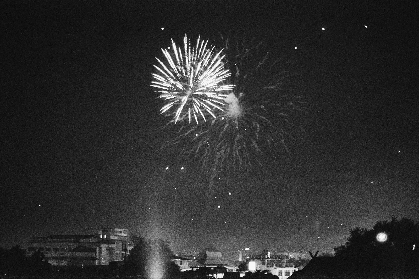 Fireworks during Loi Krathong in Chiang Mai | Thailand Travel Photos