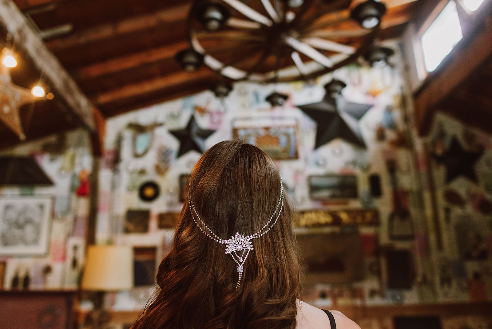Bride getting ready at Pendarvis Farm | Woodsy Campground Wedding