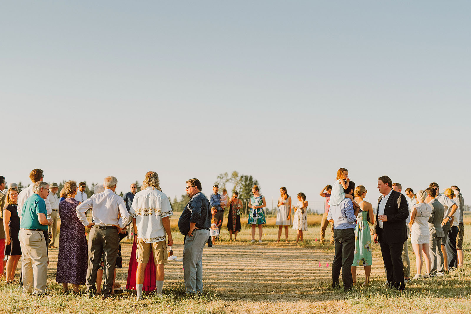 Ceremony circle at the Croft Farm | Sauvie Island Wedding