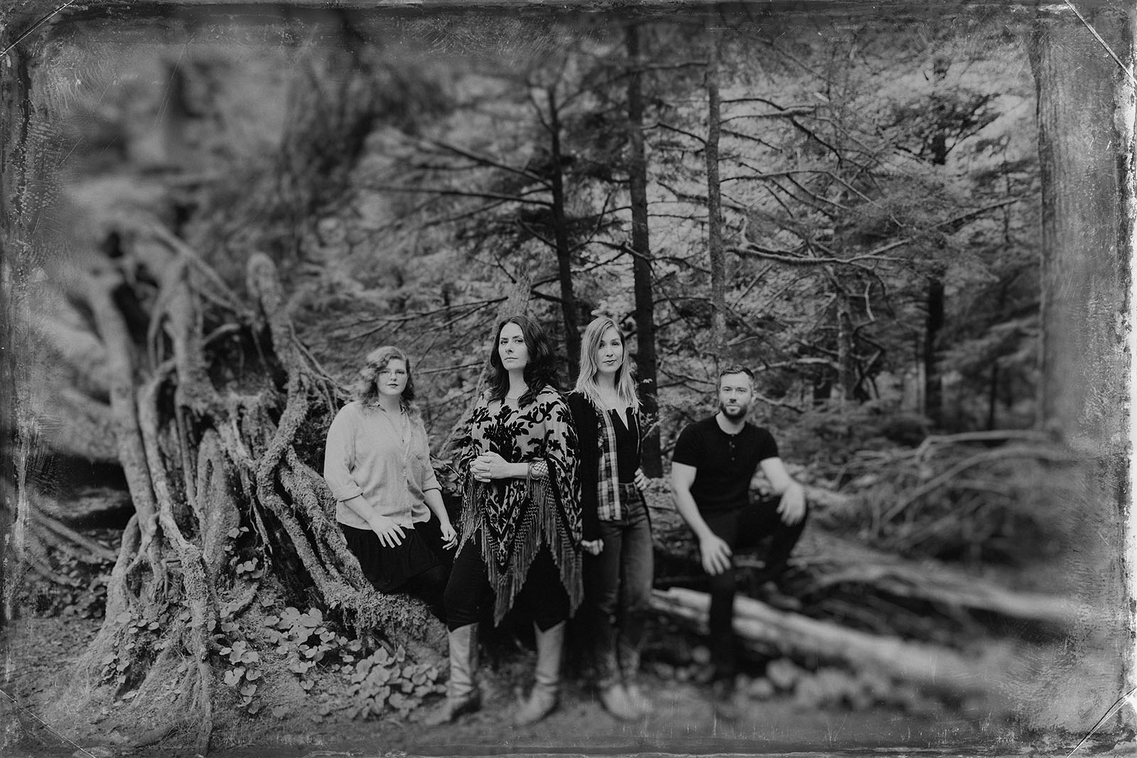 Portrait of folk band Lenore in Oswald West State Park | Portland Band Photographer