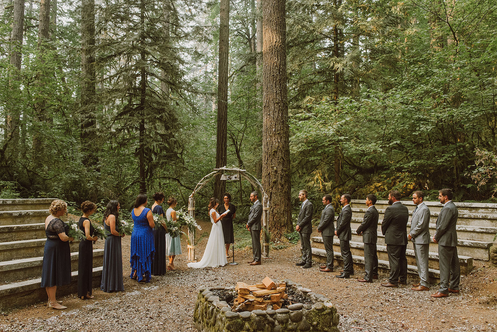 Camp Namanu wedding ceremony