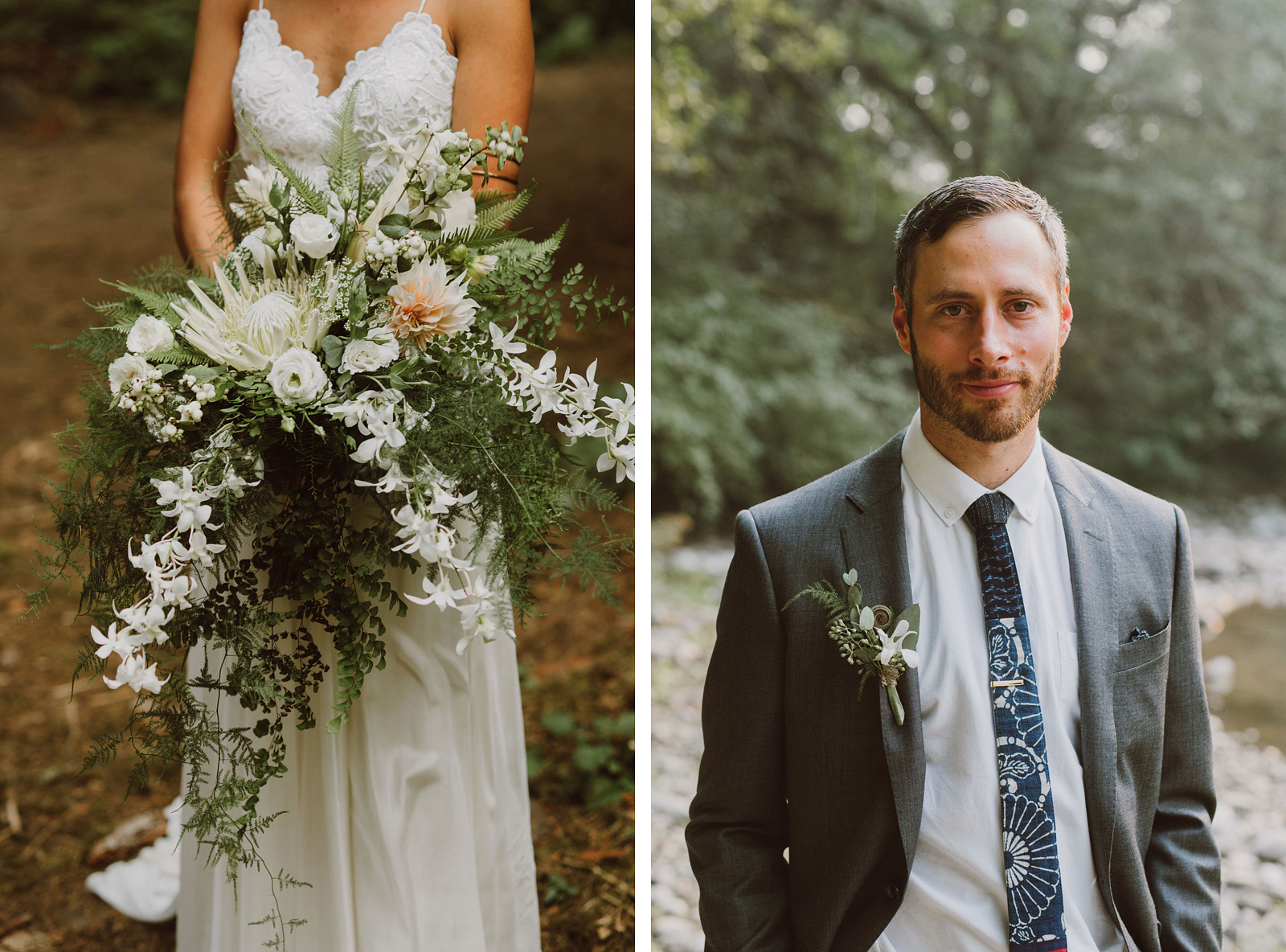 Bride and Groom portraits at a Camp Namanu wedding