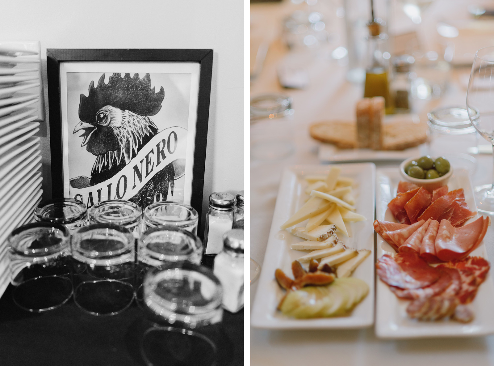 Appetizers at Trattoria Gallo Nero