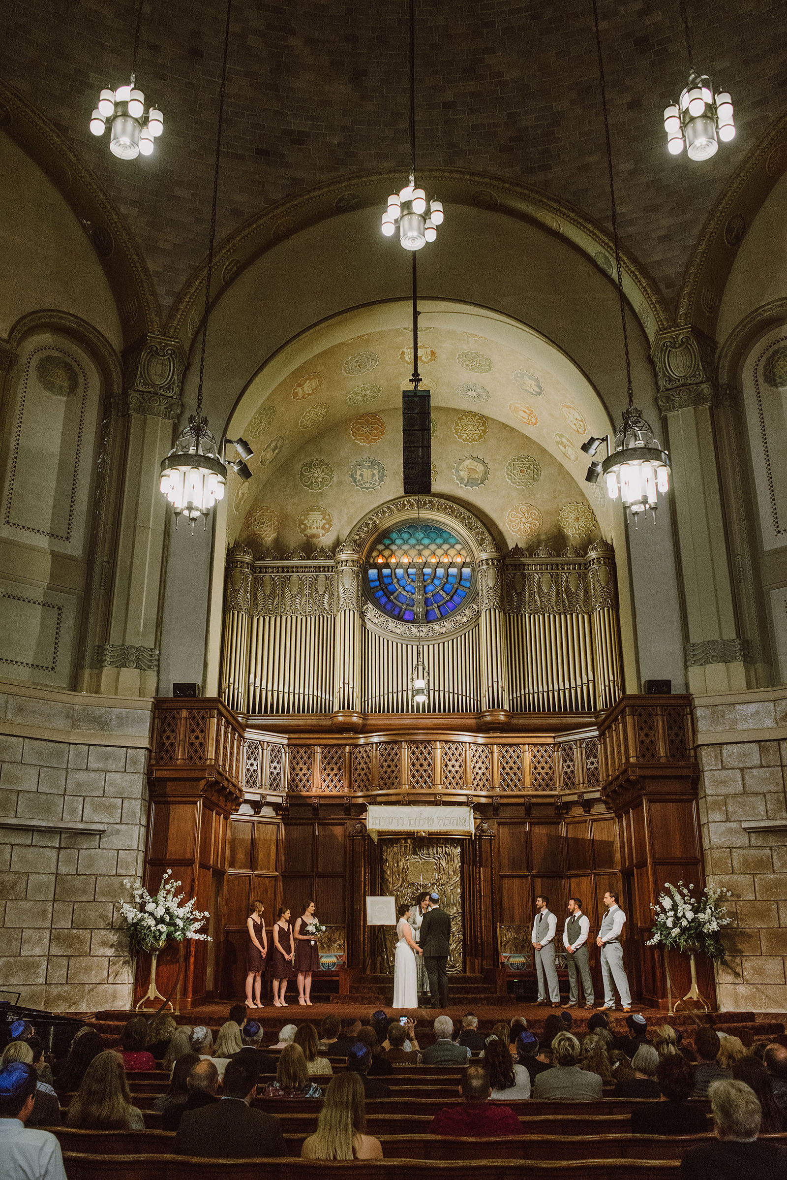 Congregation Beth Israel wedding ceremony