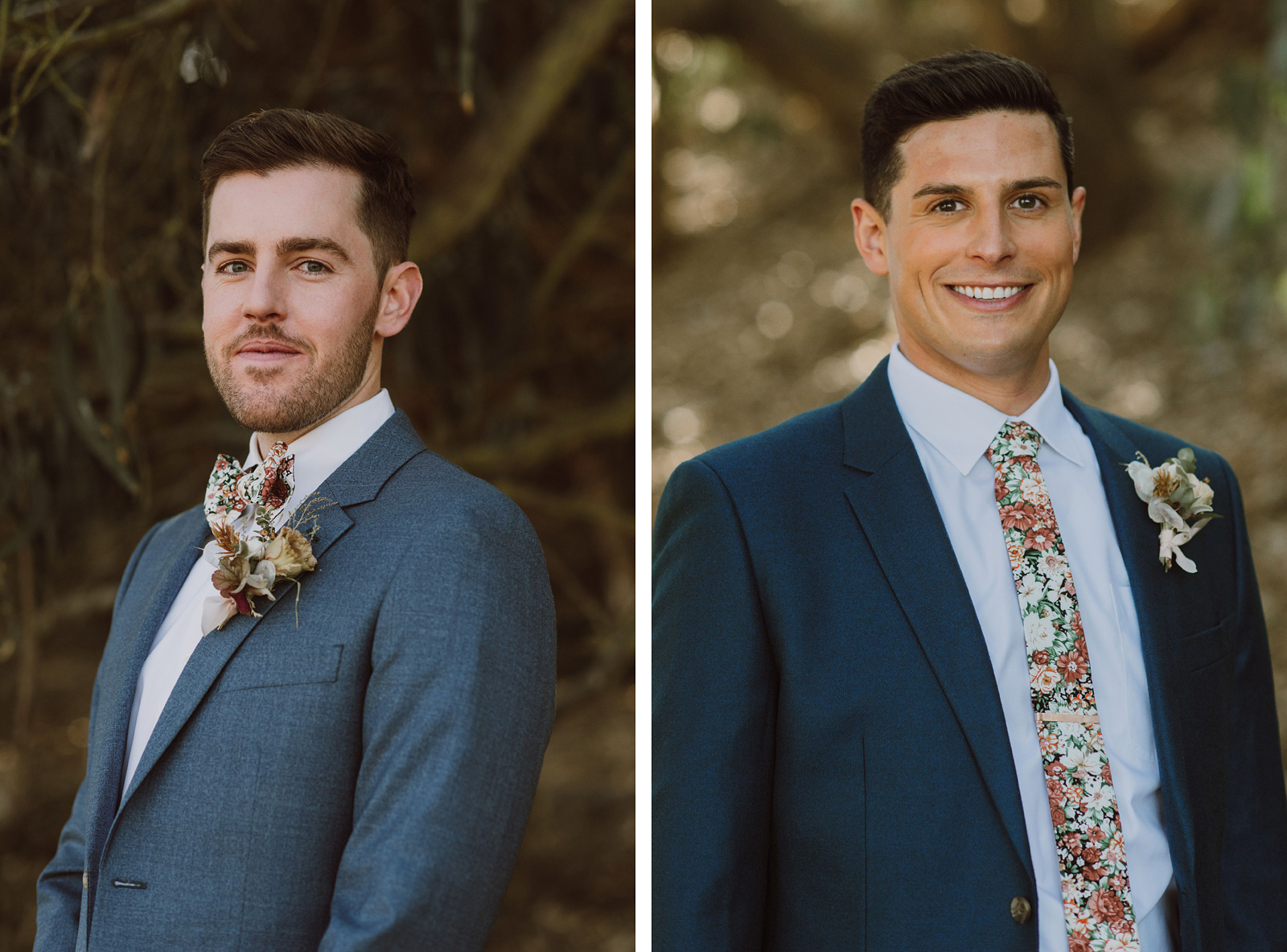 Portrait of two grooms at Fort Funston - Foreign Cinema Wedding