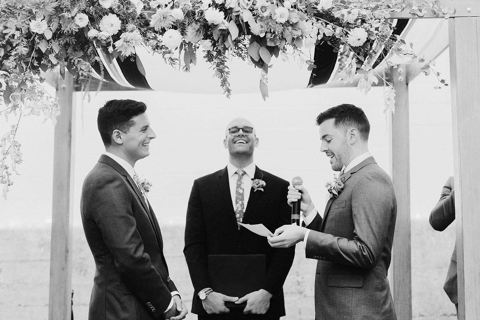 Same sex wedding ceremony in San Francisco, CA