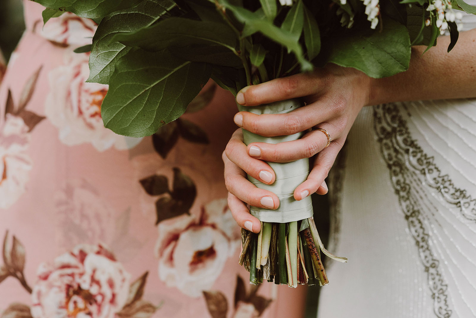 Portland Bridal Photography - Freshly manicured nails holding a bouquet