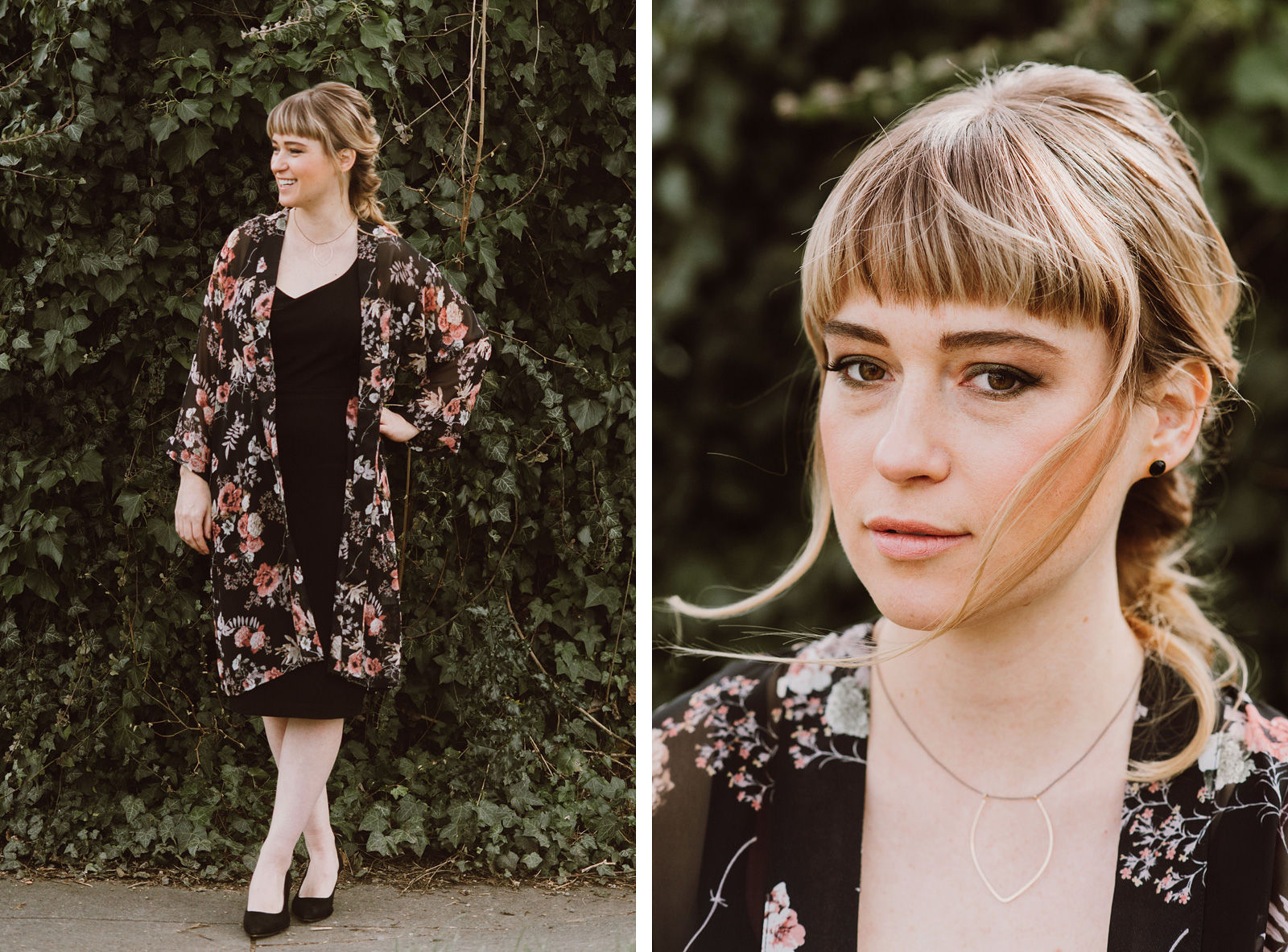 Portland Bridal Photography - Bridesmaid posing in full hair and makeup