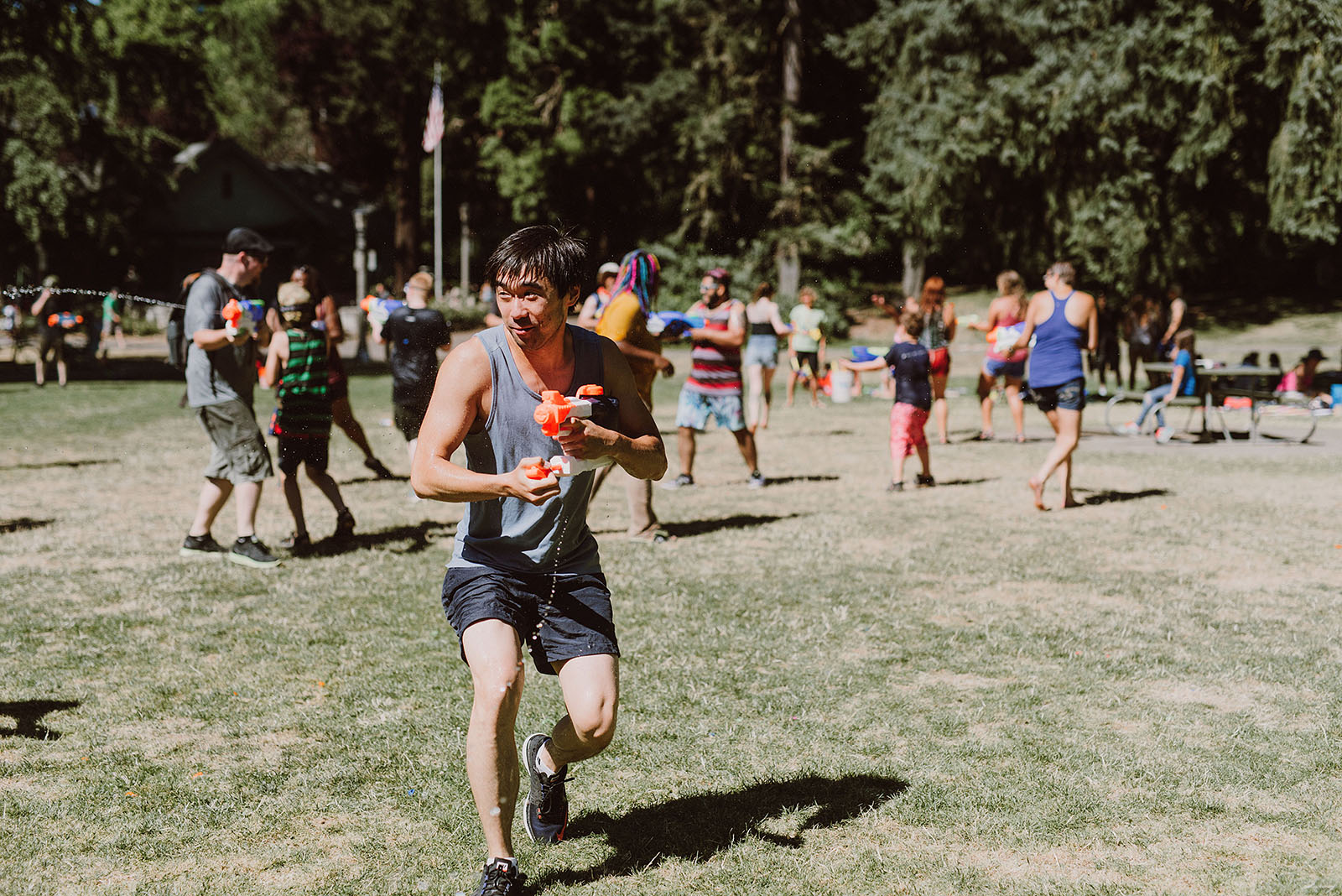 Public Water Gun Fight in Laurelhurst Park