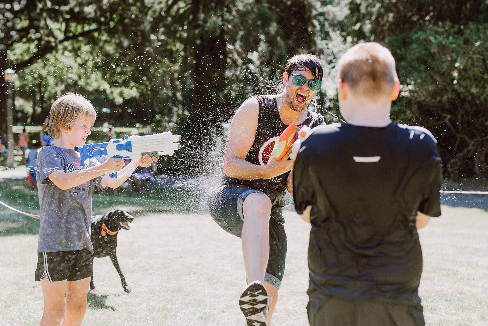 Public Water Gun Fight in Laurelhurst Park