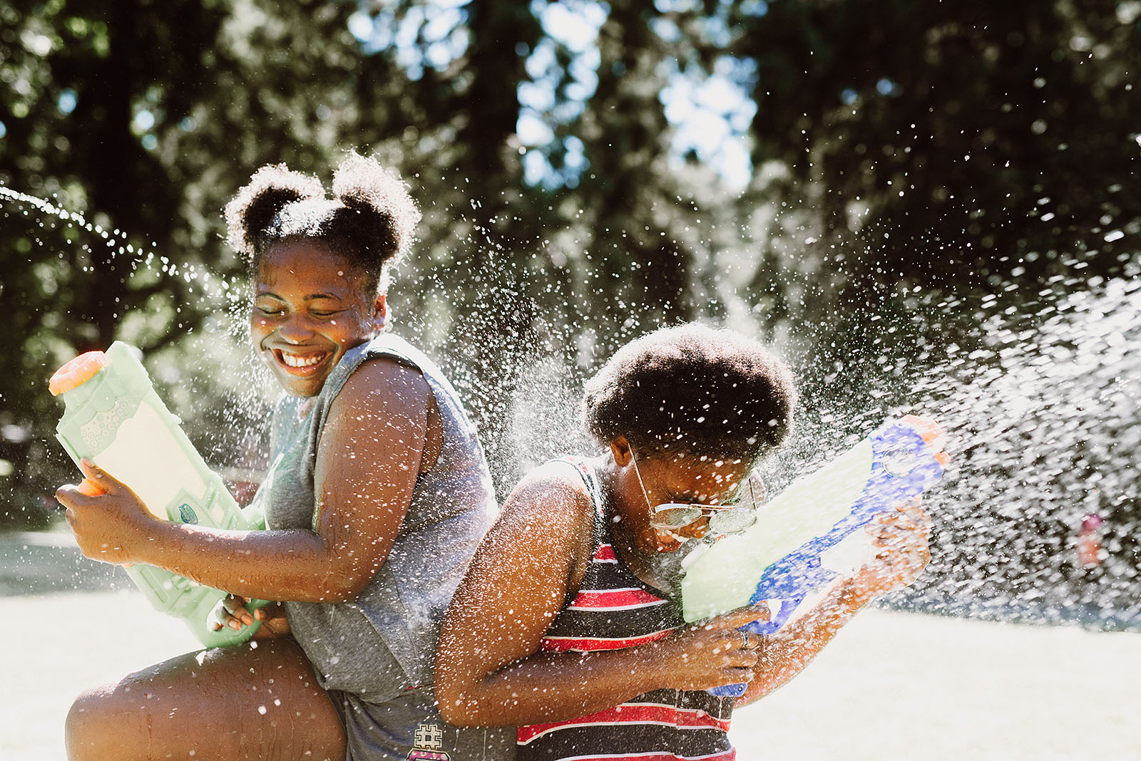 Public Water Gun Fight in Laurelhurst Park