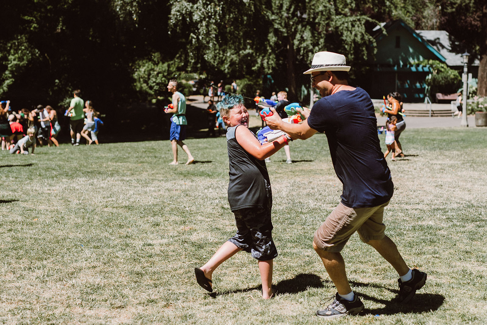 Public Water Gun Fight in Laurelhurst Park