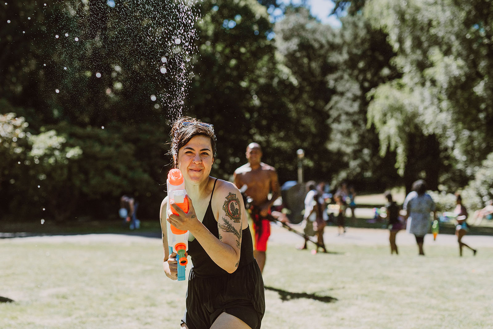 Public Water Gun Fight in Laurelhurst Park